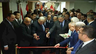 صور| وزير العدل يفتتح مكتب توثيق الشهر العقاري بمجمع محاكم الإسكندرية