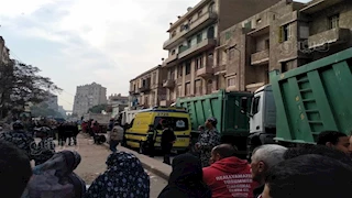 ماذا حدث في العقار رقم (2) بالوايلي.. معاينة النيابة: "سقوط الأرضية وتصدع السقف"