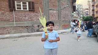 أسيوط تتزين بسعف النخيل استعدادًا لأحد الشعانين -صور