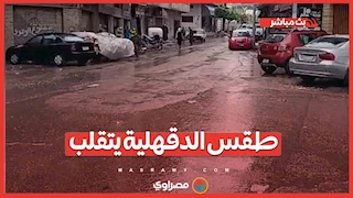 طقس الدقهلية يتقلب.. أمطار غزيرة وعواصف مفاجئة تضرب المحافظة