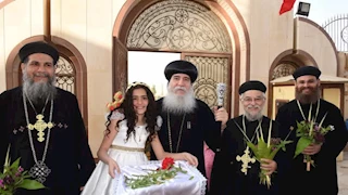 كنائس وأديرة بني سويف تحتفل بأحد السعف -صور