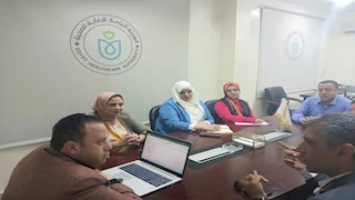 أيمن رخا يناقش مع مديري الإدارات آليات تحسين الخدمات الطبية بجنوب سيناء -صور