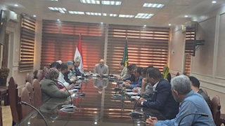 محافظ القليوبية يلتقي مساعد وزير الزراعة لإطلاق معرض الزهور بالقناطر الخيرية 