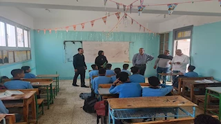 وكيل تعليم السويس يتفقد مدارس حي الأربعين ويشدد على أعمال التأمين