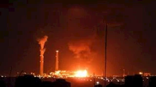 اندلاع حريق في محطة عسقلان للطاقة بإسرائيل (فيديو)