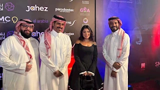 بالصور| إبراهيم الحجاج وبسمة داود يحتفلان بالعرض الخاص لفيلم "إسعاف" في السعودية