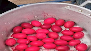 تلوين 3500 بيضة بدير سانت كاترين احتفالًا بشم النسيم