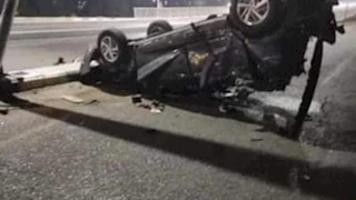 اتصاب فيها 5 أشخاص.. تفاصيل حادث انقلاب سيارة ملاكي بأكتوبر 