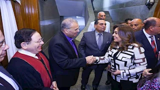 وزيرة التنمية المحلية تشهد احتفالية الطائفة الإنجيلية بعيد القيامة المجيد