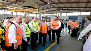 رئيس الوزراء يتفقد مصنعي "الوايلر فريد حسنين للطلمبات"