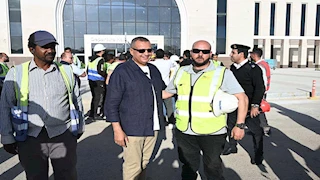 ‬محافظ جنوب سيناء يتفقد المراحل النهائية لأعمال تطوير مطار سانت كاترين الدولي -صور