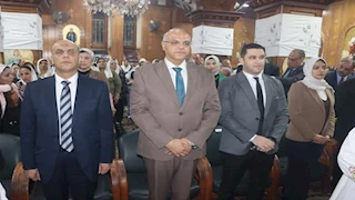 محافظ القليوبية يشهد قُداس عيد القيامة المجيد بكنيسة العذراء ببنها -صور 