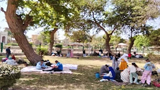 القناطر الخيرية تحتفل بالربيع.. الآلاف يتوافدون وسط أجواء مبهجة وتأمين مشدد -صور