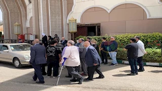 تشييع جنازة زوج سناء منصور من مسجد الشرطة بالشيخ زايد - صور