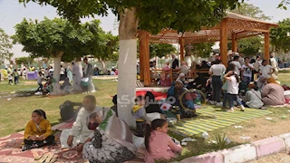 أجواء ربيعية واحتفالات بشم النسيم في حدائق أسيوط (صور)