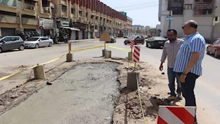 بعد تحويله لاتجاه واحد.. محافظ القليوبية يتفقد شارع الشرطة العسكرية ببنها