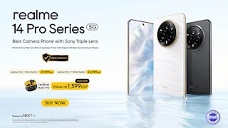  سلسلة realme 14 Pro  تحصد جائزة التميز لأفضل كاميرا ثلاثية من سوني