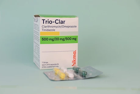 دواء تريو كلار لجرثومة المعدة- ماذا يحدث لجسمك عند تناوله؟