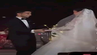 10 صور لـ ليلى أحمد زاهر وهشام جمال بإطلالة ساحرة في حفل زفافهما 