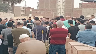 أُغمى عليه خلال الحصة بالمدرسة.. أصدقاء التلميذ يوسف يودعونه في مشهد حزين بالبحيرة -صور