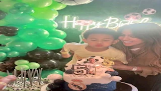 "كل سنة وأنت قلبي".. 5 صور من احتفال الجزيري وزوجته بعيد ميلاد نجلهما