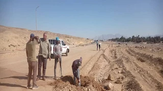 حارة للدراجات الهوائية وممشى للممارسة الرياضة.. تطوير طريق حمام موسى بطور سيناء -صور