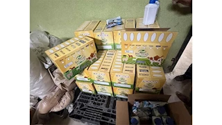 تموين بلبيس يضبط 3 أطنان مواد خام مجهولة المصدر تستخدم في تصنيع وزيادة إدرار الألبان