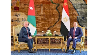 الرئيس السيسي يلتقي الملك عبدالله الثاني عاهل الأردن