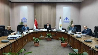 رئيس جامعة بنها يترأس لجنة اختيار عميد كلية الهندسة بشبرا 