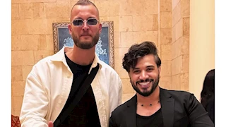 مصطفى حجاج يشوق الجمهور لعمل فني يجمعه مع مروان موسى.. صور