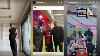 ستوري نجوم كرة القدم.. ظهور صالح جمعة.. نظرة الساعي.. رافينيا مع الأسطورة