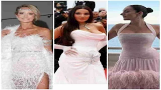 مكشوف وشفاف.. 10 صور لـ أجرأ إطلالات النجمات في مهرجان كان السينمائي