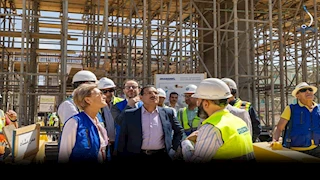 صور.. وفد من الاتحاد الأوروبي يزور موقع مشروع مترو الإسكندرية