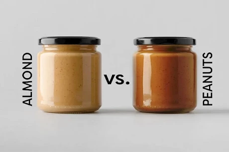 زبدة الفول السوداني وزبدة اللوز- أيهما أفضل لوجبة الإفطار؟