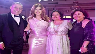 رانيا فريد شوقي تنشر صورة من حفل زفاف ابن أشرف طلبة وابنة فاطمة محمد علي