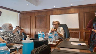 سفيرة الاتحاد الأوروبي تشيد بجهود مصر في الوساطة لإنهاء الأزمة في غزة -صور