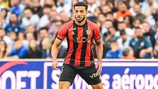 محمد عبد المنعم يحتفل بتأهل نيس لملحق دوري أبطال أوروبا (صورة)