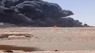 مصدر: حريق مصنع كوك خال من العمال وراء سحابة الدخان بالصف