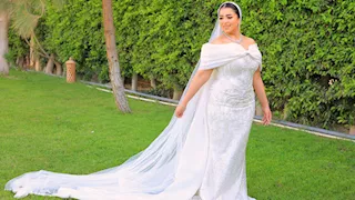 الصور الأولى للفنانة نهى صالح بفستان الزفاف
