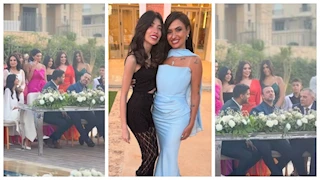 بالصور.. عقد قران ابنة الفنانة أمل رزق