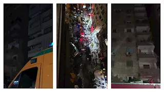 6 إصابات في حريق شقة بالإسكندرية (صور)