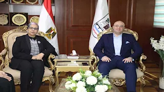 محافظ بني سويف يستقبل رئيس المجلس القومي للمرأة