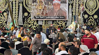 كبار قراء القرآن يشاركون في عزاء الشيخ السيد سعيد (صور)