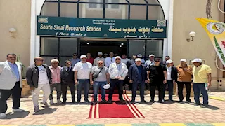 تفاصيل زيارة وفد أوزبكستاني لمحطة بحوث رأس سدر