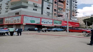 حريق يلتهم شقة بأحد الأبراج السكنية في بني سويف (صور)