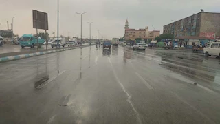 بالصور.. أمطار متوسطة في السويس