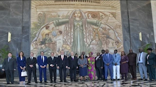 رئيس مجلس النواب يستقبل النائبة الأولى لرئيس الجمعية الوطنية الزامبية