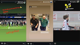 ستوري نجوم كرة القدم.. رسالة النني لآرسنال.. لاعب الزمالك يدعم غزة.. وكولر بقميص الأهلي