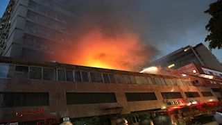 بنك القاهرة: الحريق في أحد الأبراج السكنية بشارع الألفي لم يمس فرع البنك أو ممتلكاته أو بيانات العملاء