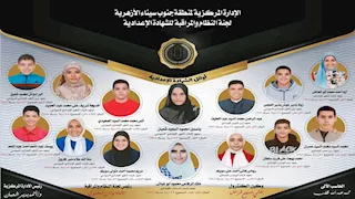 بالأسماء.. أوائل  الشهادة الإعدادية الأزهرية بجنوب سيناء
